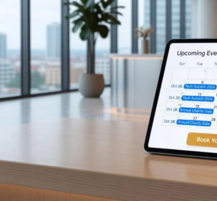 Calendrier de réservation pour les événements JOY