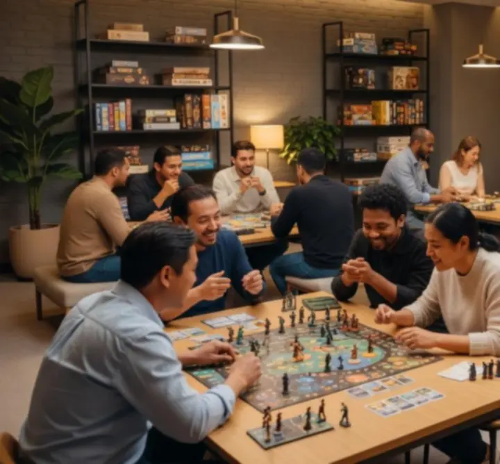 Ambiance intérieure avec animations et jeux chez JOY