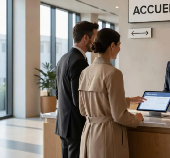 Accueil client pour une réservation chez JOY