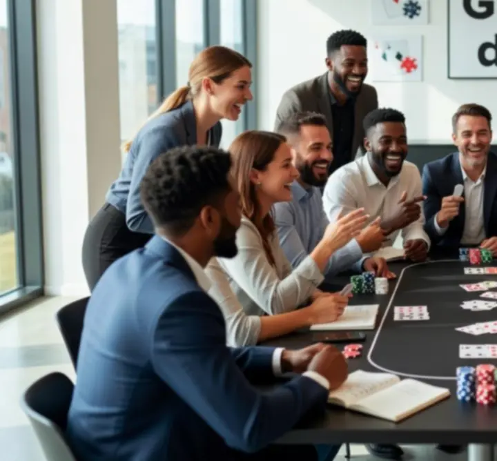 Session de team-building autour de jeux stratégiques dont le poker